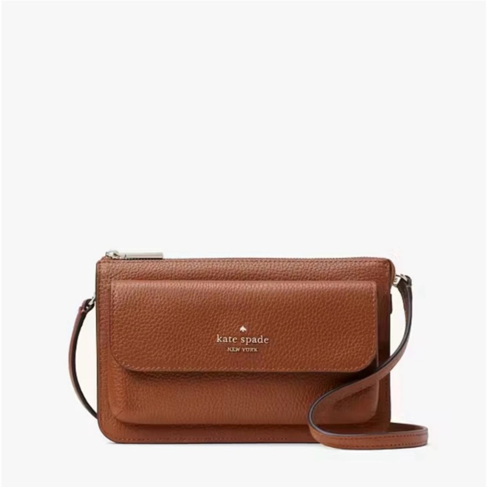 Kate Spade New York Leilia Small Flap Cross Body Bag - Warm Gingerbread